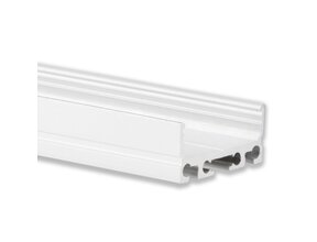 XL LED-Aluminiumprofil Weiß 26,79x11,69 mm mit Diffusorabdeckung für LED-Streifen – XL04WEISS