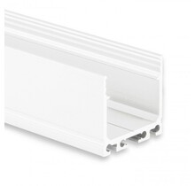 LED Streifen Profil XL06Wit mit Abdeckung, 26,79 mm x 26,00 mm – Hochwertiges Aluminiumprofil für LED-Beleuchtung, ideal für Innen- und Außenanwendungen, präzise Maße nach DIN-Norm