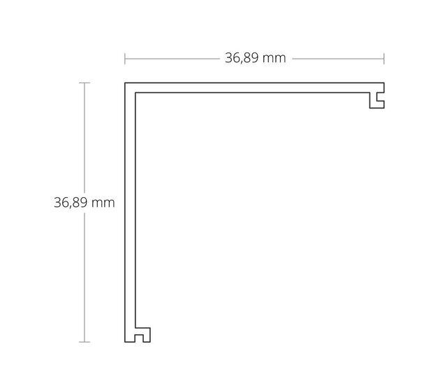 LED Aluminium-Hohlkammerprofil 40,10 x 40,10 mm mit Klick-Abdeckung für LED-Streifen – C19ALU, ideal für indirekte Beleuchtung, Montagezubehör inklusive LED Aluminium-Hohlkammerprofil 40,10 x 40,10 mm mit Klick-Abdeckung für LED-Streifen – C19ALU, ideal für indirekte Beleuchtung, Montagezubehör inklusive