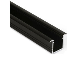 Schwarzes LED Einbauprofil mit Klick-Abdeckung 18,8 mm x 12,0 mm – 03.1SCHWARZ