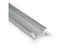 LED Einbauprofil mit Abdeckung 28x8 mm Aluminium für LED Streifen – 09Inbau-Alu