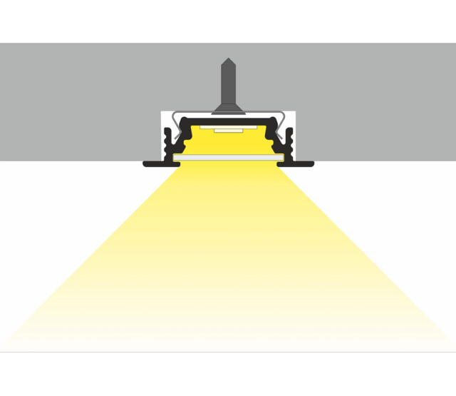 LED-Einbauprofil mit Abdeckung 28 mm x 8 mm für LED-Streifen – 09Inbouw-Alu, Aluminium, präzise Montage, diffuses Licht, ideal für moderne Beleuchtungslösungen LED-Einbauprofil mit Abdeckung 28 mm x 8 mm für LED-Streifen – 09Inbouw-Alu, Aluminium, präzise Montage, diffuses Licht, ideal für moderne Beleuchtungslösungen