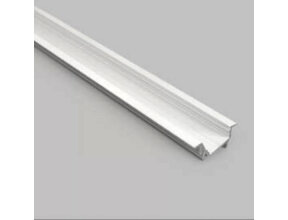 Weißes diagonales LED Einbauprofil mit Klickabdeckung 30 x 12,7 mm – C22WEISS
