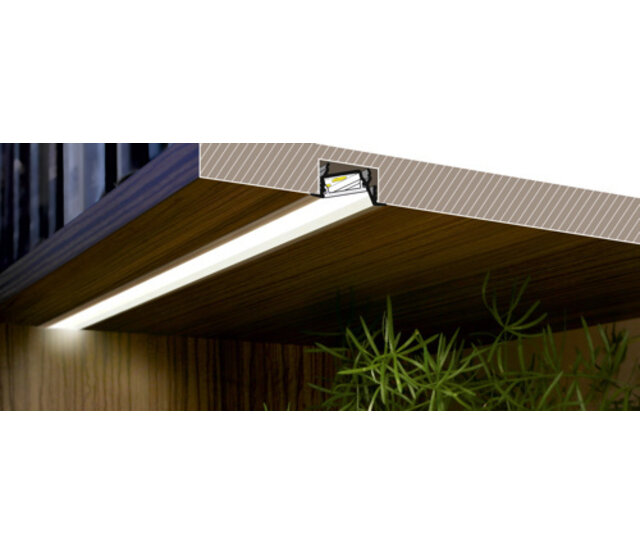 Weißes LED-Einbauprofil mit Klickabdeckung, 30 mm x 12,7 mm, für LED-Streifen, C22WEISS – Hochwertiges Aluminiumprofil für indirekte Beleuchtung, präzise Verarbeitung, einfache Montage, ideal für moderne Raumgestaltung. Weißes LED-Einbauprofil mit Klickabdeckung, 30 mm x 12,7 mm, für LED-Streifen, C22WEISS – Hochwertiges Aluminiumprofil für indirekte Beleuchtung, präzise Verarbeitung, einfache Montage, ideal für moderne Raumgestaltung.