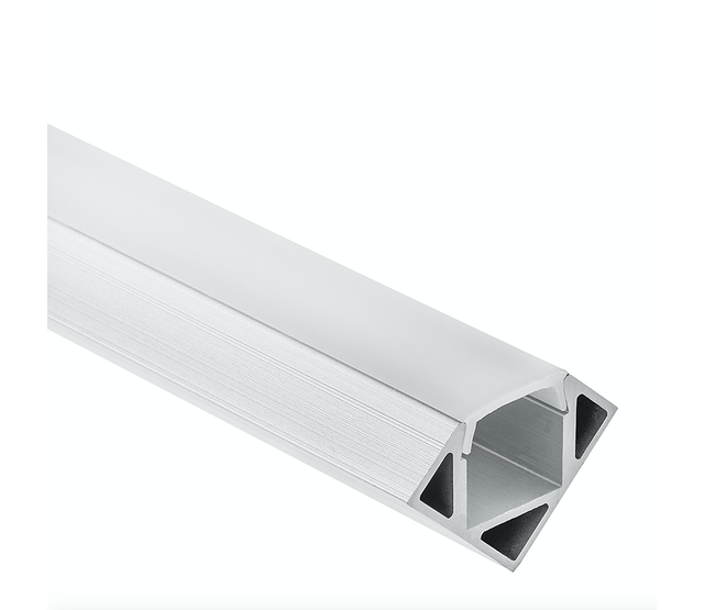 LED Streifen Aluminiumprofil mit Klickabdeckung 25,66 mm x 18,01 mm – C23ALU | Präzisionsprofil für LED-Beleuchtung | Montagefreundlich, hochwertig, dimmbar | Ideal für Innen- und Außenbereich