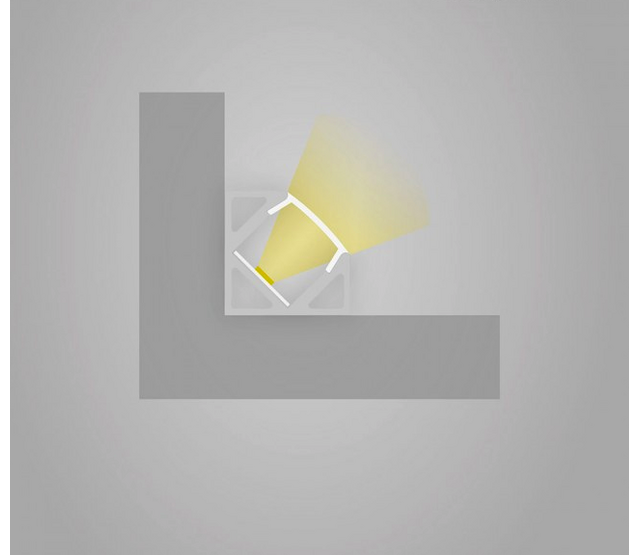 LED Streifen Aluminiumprofil mit Klickabdeckung 25,66 mm x 18,01 mm – C23ALU | Präzisionsprofil für LED-Beleuchtung | Montagefreundlich, hochwertig, dimmbar | Ideal für Innen- und Außenbereich