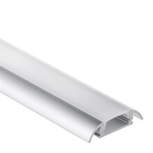 LED Aufbauprofil mit Abdeckung 25,79 x 6,5 mm für LED Streifen – 17ALU