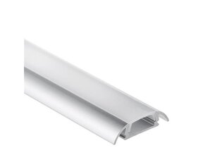 LED Aufbauprofil mit Abdeckung 25,79 x 6,5 mm für LED Streifen – 17ALU