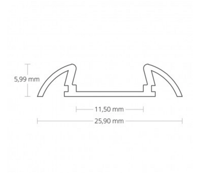 LED-Aluminiumprofil mit Abdeckung 25,79 mm x 6,5 mm für LED-Streifen, 17ALU – Präzises Montageprofil für indirekte Beleuchtung, optimale Wärmeableitung, hochwertige Aluminiumlegierung, passend für 25,79 mm breite LED-Streifen, inklusive Diffusorabdeckung LED-Aluminiumprofil mit Abdeckung 25,79 mm x 6,5 mm für LED-Streifen, 17ALU – Präzises Montageprofil für indirekte Beleuchtung, optimale Wärmeableitung, hochwertige Aluminiumlegierung, passend für 25,79 mm breite LED-Streifen, inklusive Diffusorabdeckung