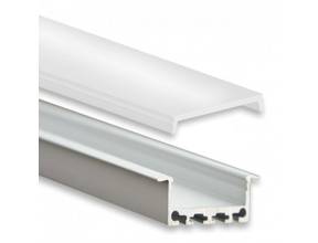 XL LED Einbauprofil mit Abdeckung 36,79x11,69mm – XL05ALU für LED Streifen