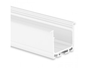 XL LED Einbauprofil Weiß 36,79x26 mm mit Klickabdeckung – XL07WEISS
