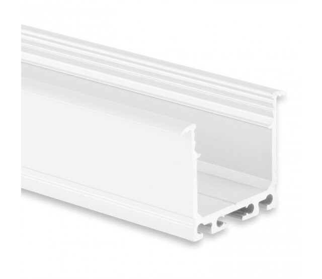 XL LED-Einbauprofil weiß mit Klickabdeckung 36,79mm x 26,00mm – XL07WEISS – Ideal für LED-Streifen, präzise Aluminiumschiene, einfache Montage, hochwertige Lichtlösung XL LED-Einbauprofil weiß mit Klickabdeckung 36,79mm x 26,00mm – XL07WEISS – Ideal für LED-Streifen, präzise Aluminiumschiene, einfache Montage, hochwertige Lichtlösung