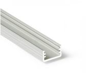 LED-Aluminiumprofil SLIM100ALU mit opaler Klickabdeckung, 12,2 mm x 7 mm – ideal für LED-Streifen bis 10 mm Breite, schlankes Design, einfache Montage, hochwertige Aluminiumausführung für indirekte Beleuchtung