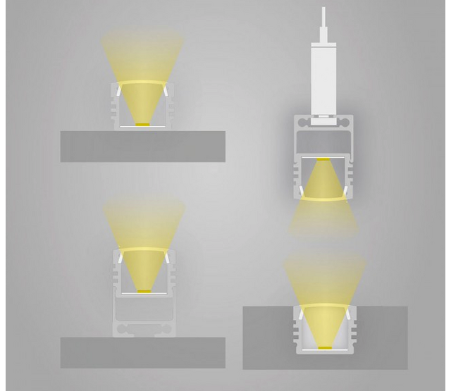 LED-Aluminiumprofil SLIM100ALU mit opaler Klickabdeckung, 12,2 mm x 7 mm – ideal für LED-Streifen bis 10 mm Breite, schlankes Design, einfache Montage, hochwertige Aluminiumausführung für indirekte Beleuchtung