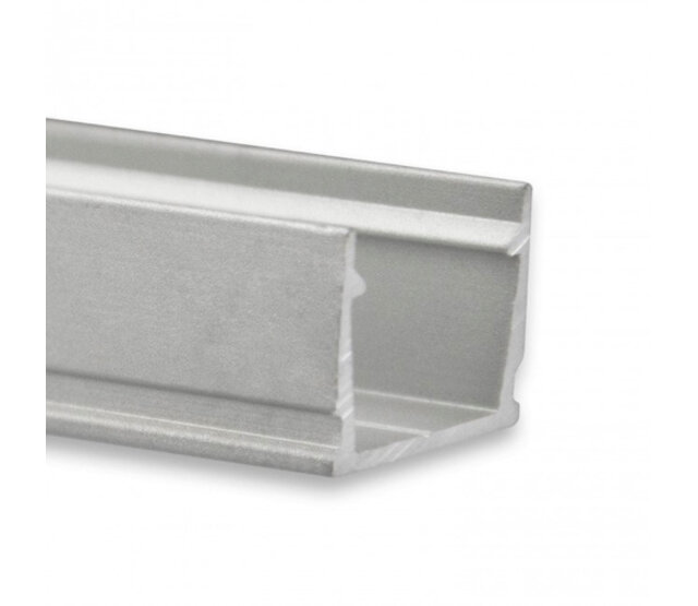LED-Aluminiumprofil SLIM04ALU mit Klick-Abdeckung 13,4 x 11,46 mm – schmal und flach, geeignet für LED-Streifen bis 10 mm, hochwertige Verarbeitung, einfache Montage für indirekte Beleuchtung