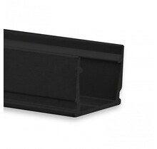 Schwarzes LED-Aluminiumprofil mit Klickabdeckung 13,4 mm x 11,46 mm – SLIM04ZWART – Ideal für LED-Streifen, präzise Montage, schlankes Design, optimale Lichtstreuung, hochwertige Verarbeitung