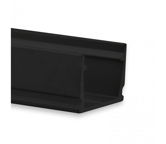 Schwarzes LED-Aluminiumprofil mit Klickabdeckung 13,4 mm x 11,46 mm – SLIM04ZWART – Ideal für LED-Streifen, präzise Montage, schlankes Design, optimale Lichtstreuung, hochwertige Verarbeitung Schwarzes LED-Aluminiumprofil mit Klickabdeckung 13,4 mm x 11,46 mm – SLIM04ZWART – Ideal für LED-Streifen, präzise Montage, schlankes Design, optimale Lichtstreuung, hochwertige Verarbeitung