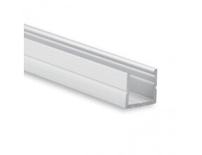 LED Alu-Profil SLIM08ALU mit Klickabdeckung 10x9,2 mm für LED Streifen