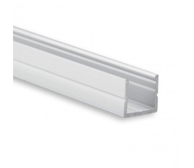 LED-Aluminiumprofil mit Klickabdeckung 10 mm x 9,2 mm für LED-Streifen – SLIM08ALU, schmal & hochwertig, ideal für indirekte Beleuchtung