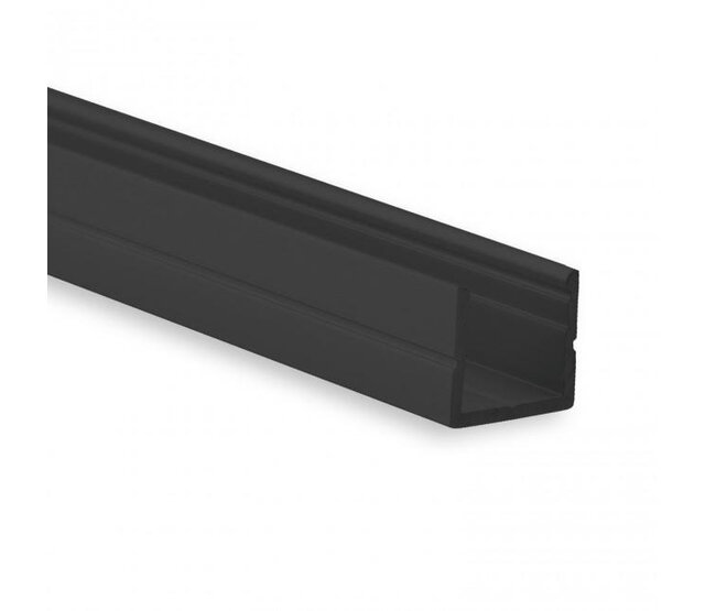 Schwarzes LED-Aluminiumprofil mit Klick-Abdeckung 10 mm x 9,2 mm für LED-Streifen – SLIM08ZWART | Präzise Montage, optimale Lichtstreuung, hochwertige Verarbeitung | Ideal für indirekte Beleuchtung und Designprojekte Schwarzes LED-Aluminiumprofil mit Klick-Abdeckung 10 mm x 9,2 mm für LED-Streifen – SLIM08ZWART | Präzise Montage, optimale Lichtstreuung, hochwertige Verarbeitung | Ideal für indirekte Beleuchtung und Designprojekte