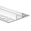 LED-Profile Luksus LED Fliesenprofil STUC200 – 57 × 11 mm, mit Abdeckung | Für LED Streifen bis 14 mm