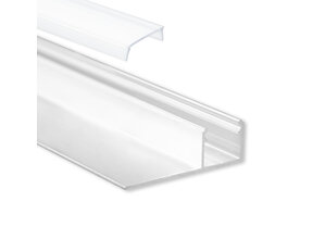 LED Gipsplatten-Profil mit opaler Klickabdeckung 47x14,5mm – GIPS100