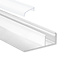 LED-Profile Luksus LED-Gipsplattenprofil mit opaler Klickabdeckung 47mm x 14,50mm – GIPS100 | LED-Streifen-Einbauprofil für Gipskarton, präzise Maße, moderne Beleuchtungslösung