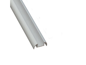 Weißes LED Aufputzprofil mit Abdeckung 25,79 mm x 6,5 mm – 17.1WEISS