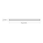 Wasserdichtes LED-Aluminiumprofil 2,5 m - 33,60 mm x 26,52 mm - C10POLY für LED-Streifen, IP68, präzise Lichtführung, hochwertige Verarbeitung, ideal für Innen- und Außenbeleuchtung
