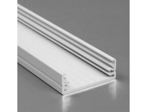 Weißes LED XL Profil 2m mit flacher Abdeckung 32mm x 11mm – XL24WEISS