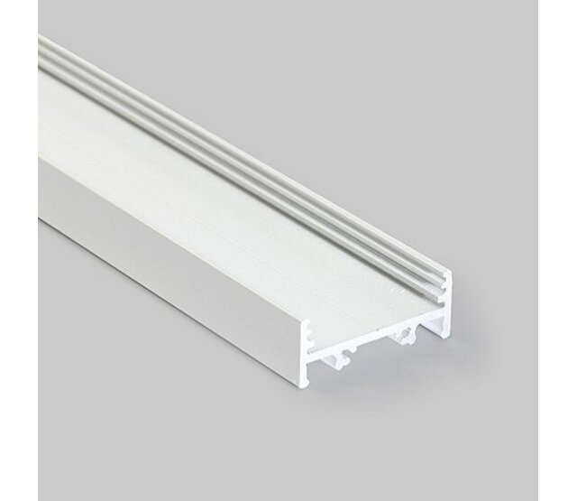 LED Streifen Profil XL 4 Meter, 33,4mm x 12,8mm, niedrige Abdeckung, für weiße LED Streifen – XL10WEISS, ideal für Innenbeleuchtung und Akzentbeleuchtung LED Streifen Profil XL 4 Meter, 33,4mm x 12,8mm, niedrige Abdeckung, für weiße LED Streifen – XL10WEISS, ideal für Innenbeleuchtung und Akzentbeleuchtung