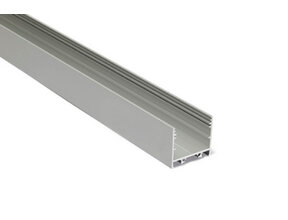 Alu LED XL Profil 3m mit flacher Abdeckung 33,4x29,6mm für LED Streifen - XL11ALU