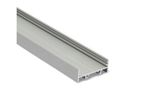 LED XL Profil 4m mit flacher Abdeckung 33,4x12,8mm für LED Streifen - XL10ALU