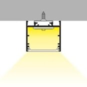 XL LED-Aluminiumprofil 4 Meter, 33,4mm x 29,6mm, niedrige Abdeckung, für LED-Streifen, XL11WEISS, optimale Lichtverteilung, hochwertige Verarbeitung, ideal für Innenbeleuchtung XL LED-Aluminiumprofil 4 Meter, 33,4mm x 29,6mm, niedrige Abdeckung, für LED-Streifen, XL11WEISS, optimale Lichtverteilung, hochwertige Verarbeitung, ideal für Innenbeleuchtung