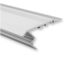 LED-Profile Luksus LED-Profil TRAP01ALU für LED-Streifen: Aluminium-Extrusion, 10 mm Breite, 3000 mm Länge, matt silber, optimale Wärmeableitung, Montageclips inklusive, ideal für indirekte Beleuchtung