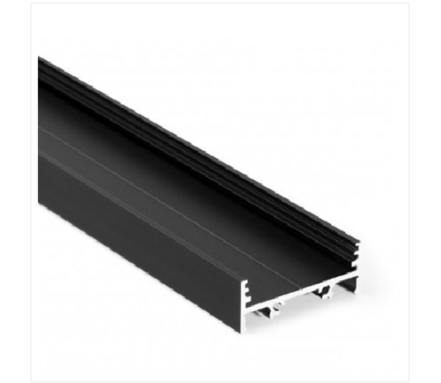 LED-Aluminiumprofil XL10ZWART – Hochwertiges Profil für LED-Streifen, 10 mm Breite, schwarz eloxiert, ideal für indirekte Beleuchtung und Einbau in Möbel oder Decken LED-Aluminiumprofil XL10ZWART – Hochwertiges Profil für LED-Streifen, 10 mm Breite, schwarz eloxiert, ideal für indirekte Beleuchtung und Einbau in Möbel oder Decken