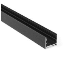 Muster LED Alu Profil XL11 Schwarz – Aluminium Schiene für LED Streifen