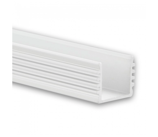 2m Aluminium LED-Profil 16,8x16,8mm mit halbrundem Diffusor für LED-Streifen, 5,2W, weiß – Hochwertiges Profil für gleichmäßige Beleuchtung 2m Aluminium LED-Profil 16,8x16,8mm mit halbrundem Diffusor für LED-Streifen, 5,2W, weiß – Hochwertiges Profil für gleichmäßige Beleuchtung