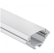 LED Eckprofil C11ALU mit opaler Klickabdeckung – Aluminium Eckprofil für LED Streifen bis 15 mm Breite