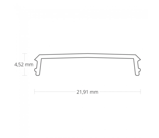 LED Alu-Hohlkammerprofil mit opaler Klick-Abdeckung 33,60 mm x 26,52 mm – C11ALU für LED-Streifen, diffuses Licht, Montagezubehör, präzise Kantenbeleuchtung, ideal für Innenraumbeleuchtung LED Alu-Hohlkammerprofil mit opaler Klick-Abdeckung 33,60 mm x 26,52 mm – C11ALU für LED-Streifen, diffuses Licht, Montagezubehör, präzise Kantenbeleuchtung, ideal für Innenraumbeleuchtung