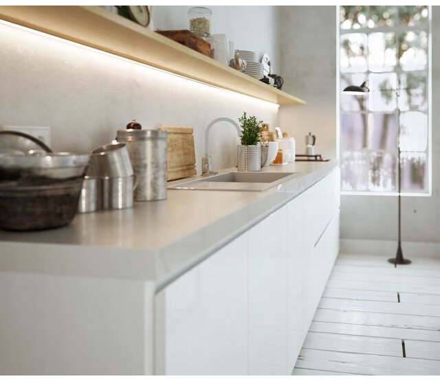 LED Eckprofil 25x25 mm mit opaler Klickabdeckung für LED Streifen – C15ALU