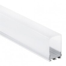 LED Alu Profil 16,80x25,47mm für LED Streifen – Opale Abdeckung – 15.1ALU