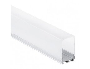 LED Alu Profil 16,80x25,47mm für LED Streifen – Opale Abdeckung – 15.1ALU