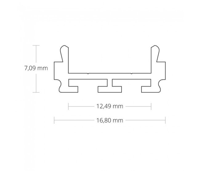 LED-Aluminiumprofil mit hoher Abdeckung 16,80 mm x 25,47 mm für LED-Streifen – 15.1ALU, präzise Kantenabdeckung, optimale Wärmeableitung, hochwertiges Aluminium, ideal für Innenbeleuchtung LED-Aluminiumprofil mit hoher Abdeckung 16,80 mm x 25,47 mm für LED-Streifen – 15.1ALU, präzise Kantenabdeckung, optimale Wärmeableitung, hochwertiges Aluminium, ideal für Innenbeleuchtung