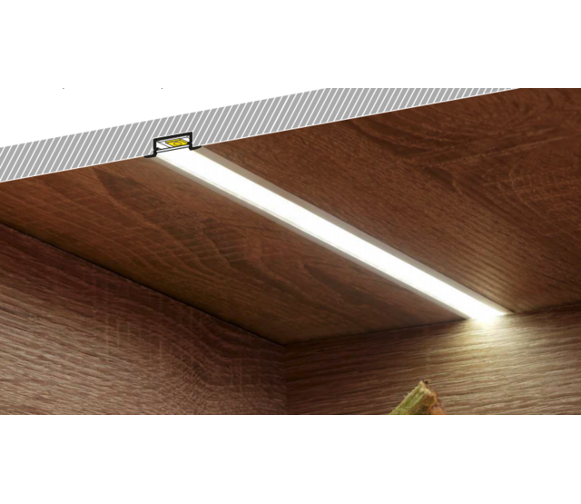 LED-Einbauprofil mit Abdeckung 21,30 mm x 6,6 mm - 08.1ALU für LED-Streifen, Aluminium, präzise Montage, diffuses Licht, ideal für Decken- oder Wandinstallation, hochwertige Verarbeitung, maßgenau LED-Einbauprofil mit Abdeckung 21,30 mm x 6,6 mm - 08.1ALU für LED-Streifen, Aluminium, präzise Montage, diffuses Licht, ideal für Decken- oder Wandinstallation, hochwertige Verarbeitung, maßgenau
