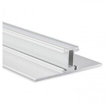LED-Aluprofil Up Down 21,3 mm x 70 mm mit Abdeckung – für LED-Streifen – UpDown01ALU – Hochwertiges Aluminiumprofil für indirekte Beleuchtung – Präzise Maße 21,3 x 70 mm – Inklusive Diffusor