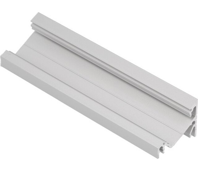 LED-Alu-Hohlkammerprofil 34 mm x 26,8 mm mit Abdeckung für LED-Streifen – C27ALU, präzise Kantenschutzlösung für professionelle Beleuchtung