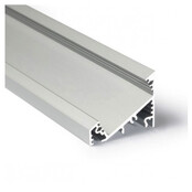 LED-Alu-Hohlkammerprofil 34 mm x 26,8 mm mit Abdeckung für LED-Streifen – C27ALU, präzise Kantenschutzlösung für professionelle Beleuchtung