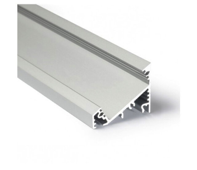 LED-Alu-Hohlkammerprofil 34 mm x 26,8 mm mit Abdeckung für LED-Streifen – C27ALU, präzise Kantenschutzlösung für professionelle Beleuchtung