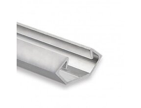 Aluminium LED Eckprofil mit opaler Klickabdeckung 25,45x11,25mm – C23.2Alu